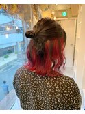 【KoMoNo】インナーカラー レッド【RIN】