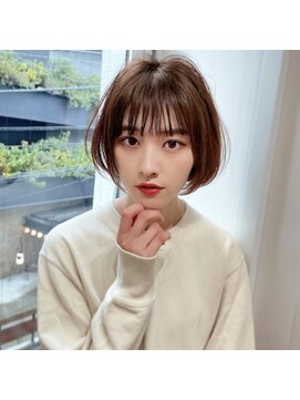 ラナ 渋谷(Lana) 【Chill】大人かわいい季節のピンクベージュクールショートボブ