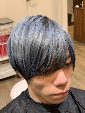 ハジー(Hajy) ツートーン×ブルーアッシュ