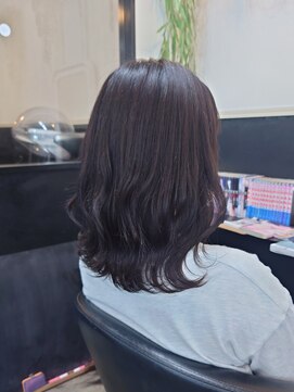 ミアロ 泉中央店(miaro) ミディアムレイヤー×ブラウン