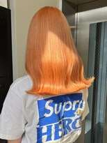 ベレーザシェルト(Beleza scelto)&nbsp;ba1117_ニュアンスカラーAラインボブオレンジロブヘアボブウルフ