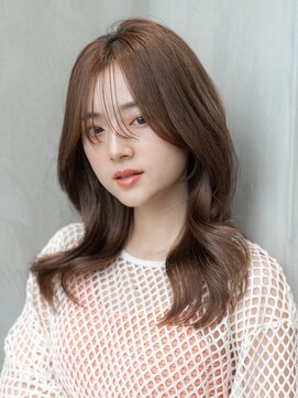 ケアリー 八千代緑が丘(Carelly) 大人かわいい前髪セシルカットココアブラウンフリンジウェーブ