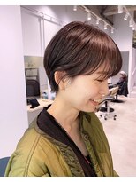 フィルムス 横浜(FILMS) ショートパーマデジタルパーマレイヤーカット前髪カット/横浜