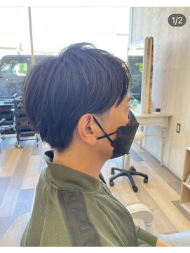 イースタイルコムズヘア 柳通り店(e-style com's hair) メンズカット#リラクシー#ヘルシースタイル#アッシュブラック