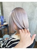 ハイトーンホワイトアッシュ高知美容院10代20代