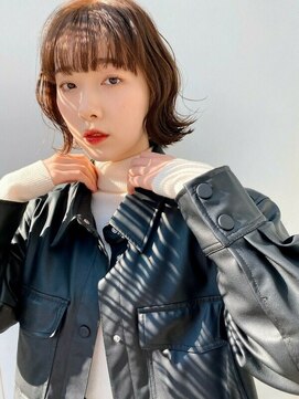 ロウバイレボ 柏(lou by revo) イメチェン/レッドブラウン/大人ミディ/フルバング/ショートボブ