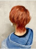 オレンジ&ショートウルフ