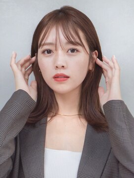 ガーデンヨコハマエスト(GARDEN YOKOHAMA est) 似合わせカット　イメチェン　フルバング　レッドブラウン