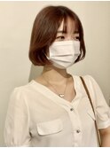 イメチェン/似合わせカット/フルバング/レッドブラウン/柏