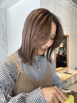 コフィー バイ メルト 吉祥寺(cofy by melt) 【中澤彩乃】シルキーベージュ透明感アディクシーカラーボブ