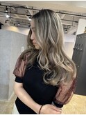 sexy contrast balayage