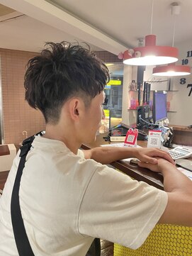 ヘアースペースブルーム プリュス 石橋店(HAIR SPACE BLOOM plus) 石橋/短髪パーマ/ジェットモヒカン/無造作パーマ/営業マン