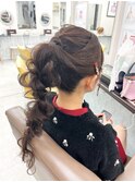 編み下ろしポニー