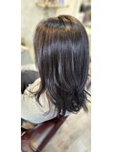 鎖骨レングスゆる巻きヘア