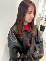 シテン(SITEN)&nbsp;オレンジブラウン/セミロング/バングカット