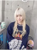 シールエクステ×クラゲレイヤーカット