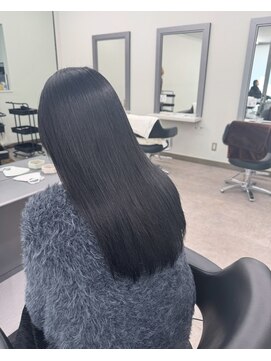 ガルボヘアー 桟橋店(garbo hair) 髪質改善 くせ毛 ストレート 縮毛矯正 艶髪 ロング 湿気対策