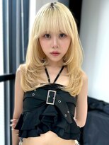 ランテルディ 渋谷(LANTERDIT)&nbsp;ハイトーン ケアブリーチ 抜きっぱなしブロンド レイヤーカット