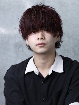 アーリー(Ali'i) 無造作マッシュ【赤ハイライト】