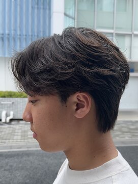 オーガニック アトリエ 大宮(organic+atelier) 韓国風2wayセンターパートシースルーマッシュフェザーパーマ