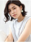30代40代◎秋の巻き髪ボブ×コテ巻き風パーマ