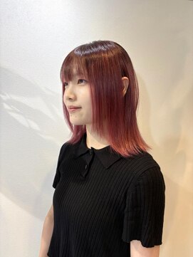 ノブレス ノアール(NOBLESSE NOIR) レッドグラデーション/レイヤーボブ