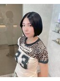 美髪＊小顔ショートボブ＊黒髪ワンカール＊Zina札幌大通