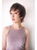 ペスカケイクリエイティブ(PESCA K-CREATIVE)&nbsp;透明感ショートマレット｜モノトーンカラー×ローライト　2