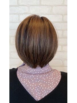 ビスイル 秋葉原店(Vis ill) ショートボブ髪質改善丸みボブアッシュベージュブルーブラック