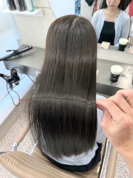 キュア 池袋(CURE) 6トーンオリーブベージュ×髪質改善ストレート #094