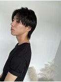刈り上げなしでもカッコよく/暗髪/アッシュブラック/30代40代