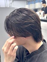 オーバル ジングウマエ(OVARL jingumae) ミディアムフェザーパーマセンターパート