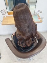 チェレ ブラン 堺東店(Chere brun)&nbsp;リッチウェーブ×艶モカブラウン×韓国風くびれロング