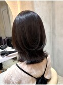 ◯20代30代40代50代ダークパープル/レイヤーボブくびれレイヤーh