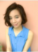 【favori 自由が丘】大人フェミニンなウェービーボブ