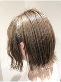 【Lolonois野田】切りっぱなしミルクティーベージュ