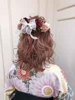 クロップ エス 湘南辻堂(crop es) crop es湘南辻堂 yuuka☆卒業式ヘア ハーフアップ