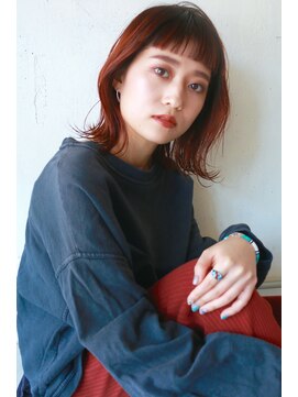 コンビネーション(combination) おんまゆワイドバング カシスオレンジ 透明感似合わせカラー01