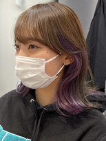 ツキ 横浜店(tuki)&nbsp;インナーカラーケアブリーチイヤリングカラーハイライトレイヤー