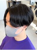 センターパートニュアンスパーマ韓国カルマパーマコンマヘア