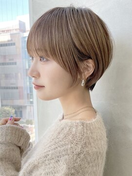 スー 渋谷(suu) 大人ショートボブ丸みショートカットマッシュショート前髪あり