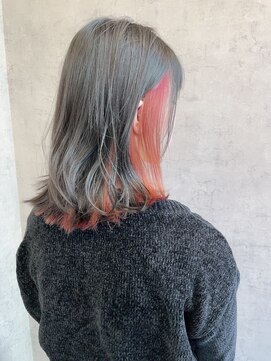 ノア ヘアデザイン 町田北口店(noa Hair Design) インナーカラー×パールオレンジ