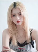 ホワイトベージュ ストレート 