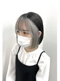 フェイスフレーミング×ホワイトシルバー
