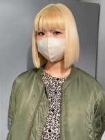 スウィープ(sweep)&nbsp;ブロンドカラー/ケアブリーチ/ダブルカラー/ボブ/天神