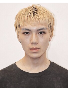 ココ 原宿(KOKO) メンズショート抜きっぱなしブロンドスパイキーショート