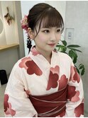 浴衣着付け/ヘアメイク/ヘアアレンジ/網おろし