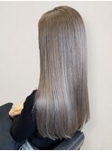 20代30代40代艶感ストレートアッシュグレージュ透明感ロング