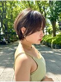 イメチェン外ハネボブ美髪ワイドバングレイヤーショート/大宮