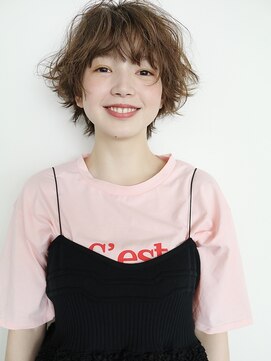 アルテフィーチェ 梅田(artefice) ふわふわスパイラルパーマショート@20代30代40代50代